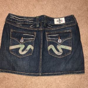 Laguana beach camo short jean skirt size 29